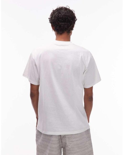 Carhartt White All Work And No Play Loose Fit T-shirt for men