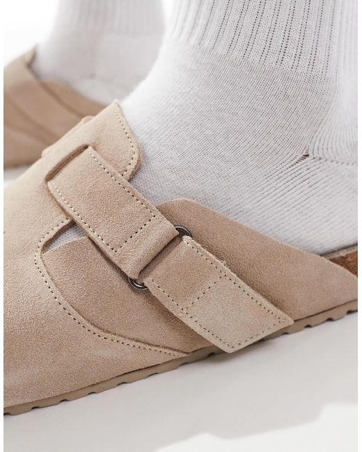 Jack & Jones White Suede Clogs for men