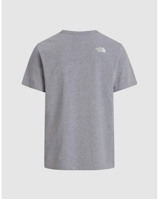 The North Face Gray M Evolution Half Dome Regular Short Slee for men