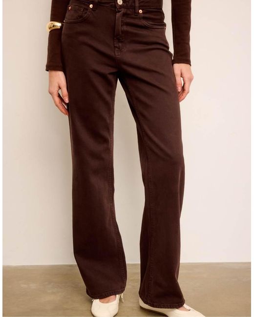 Stradivarius Natural D92 Straight Wide Jeans