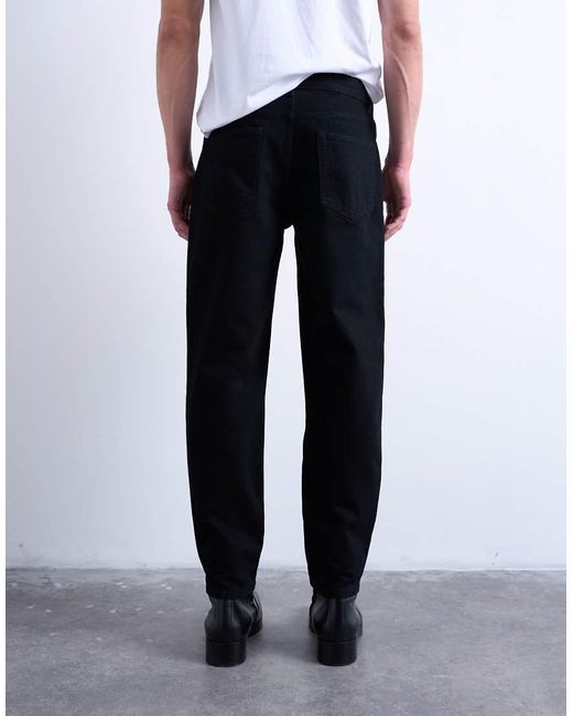 Topman Blue Rigid Taper Jeans for men