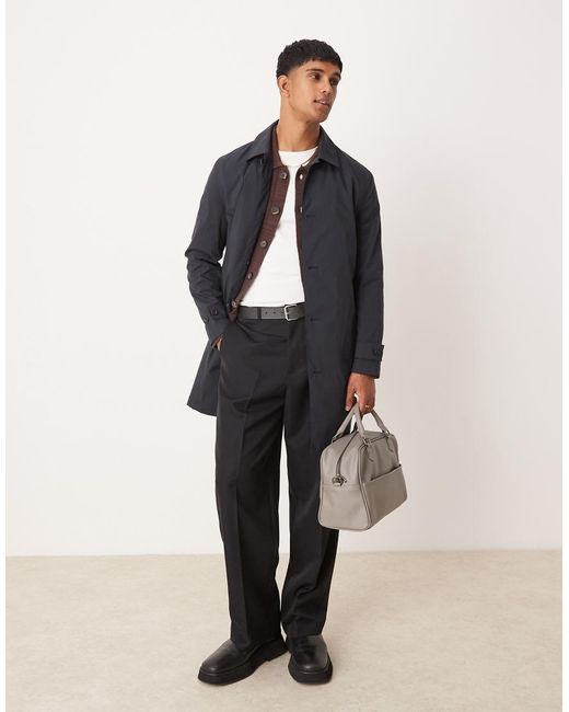 Trench Classico di Mango in Blue da Uomo