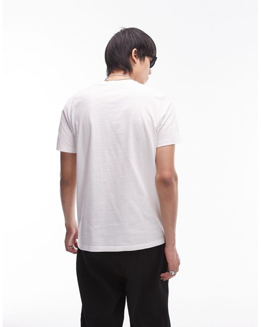 Topman – 5er-pack klassisch geschnittene t-shirts in Black für Herren
