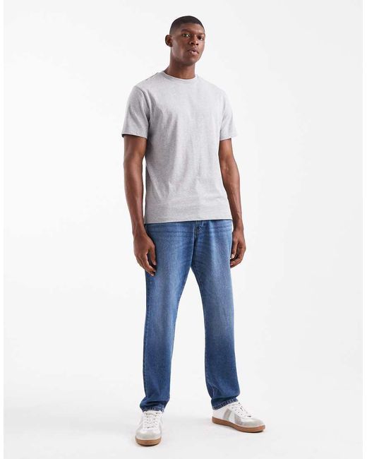 ASOS Gray Essentials T-shirt With Regular Fit for men