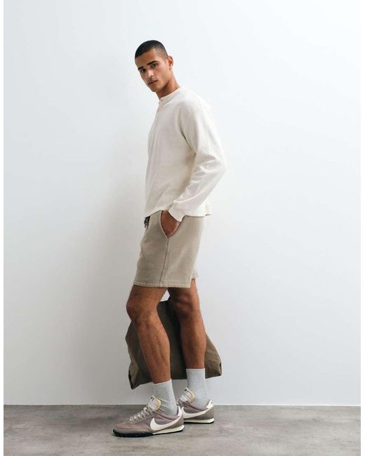 Abercrombie & Fitch White Essenital Jersey Shorts for men