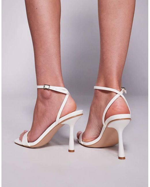 SIMMI Pink Simmi London Dola Wide Fit Strappy Mid Heeled Sandals