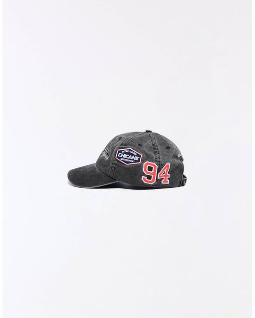 Bershka Cap mit racing-patch in Gray für Herren