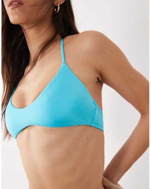 Free Society Blue Bralet Bikini Top