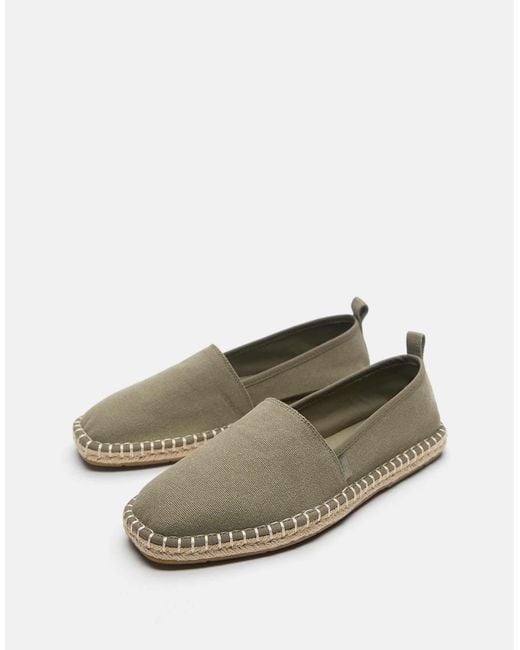 Pull&Bear – espadrilles aus jute in Multicolor für Herren