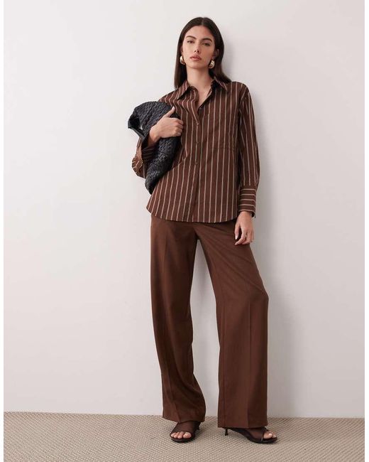 Mango Brown Llama Oversized Shirt Co-ord
