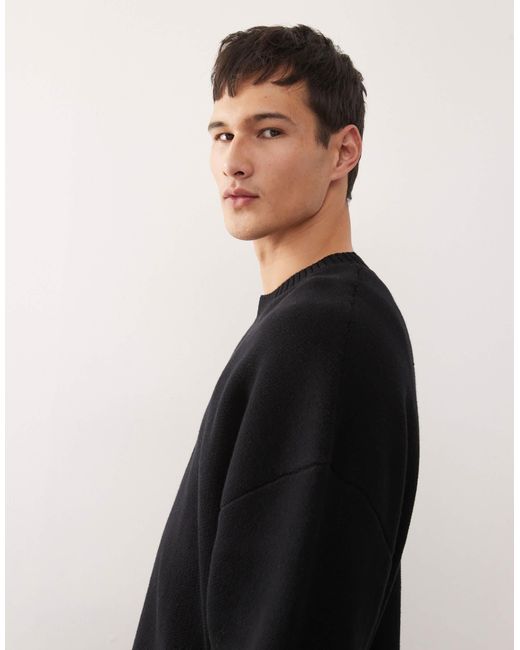 Pull oversize Weekday pour homme en coloris Black
