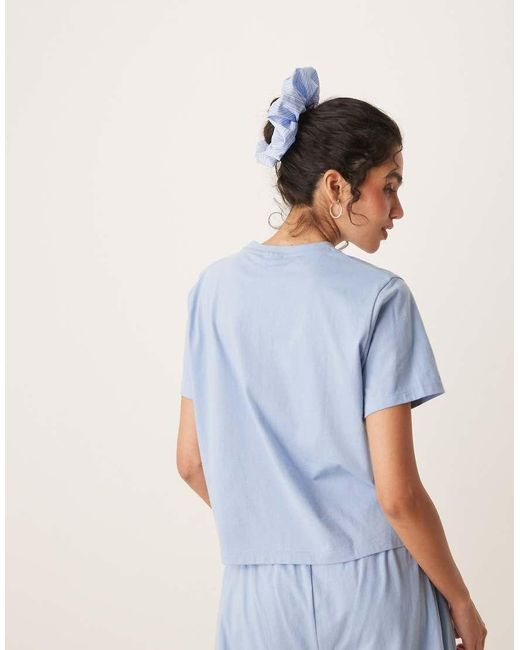 ASOS Blue Mix & Match Side Split Pyjama Tee