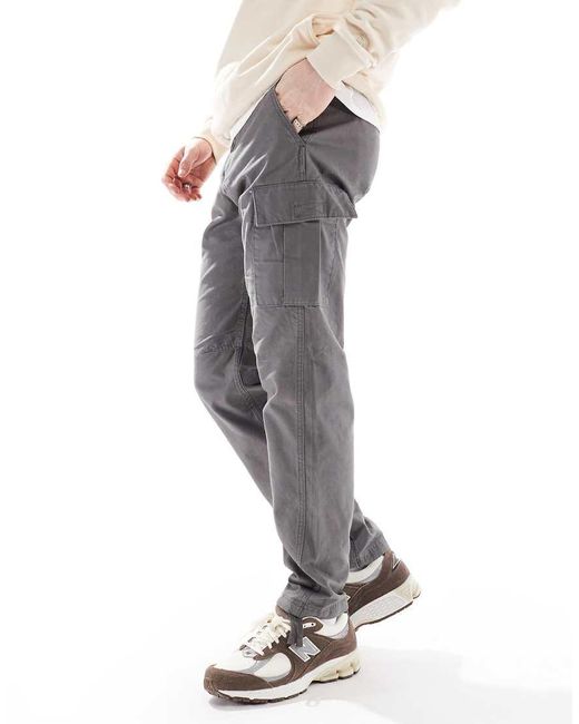 Jack & Jones White Loose Fit Cargo Trouser for men