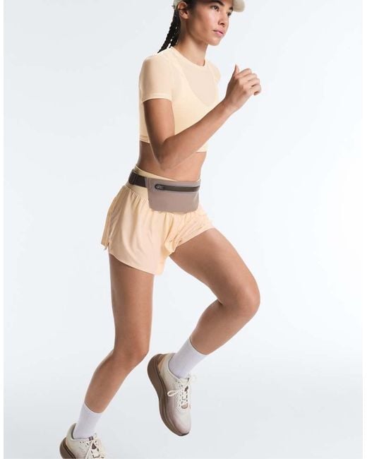 Oysho White High-Rise Seamless Technical Shorts