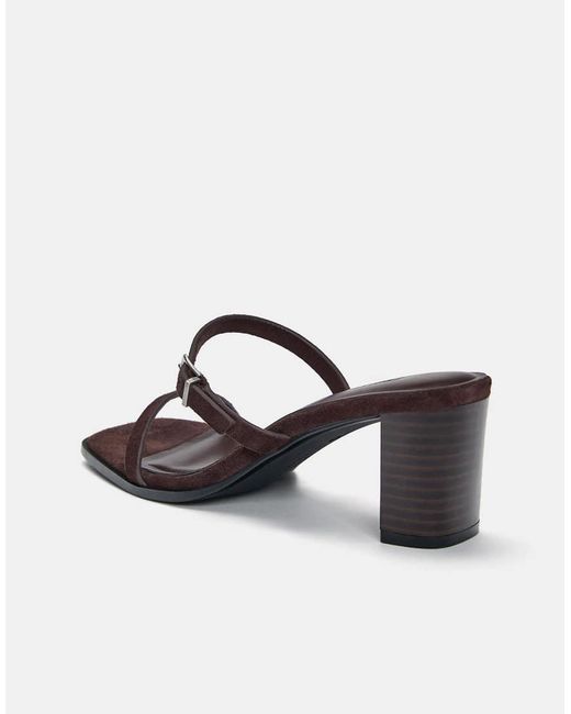 Pull&Bear Brown Heeled Sandals