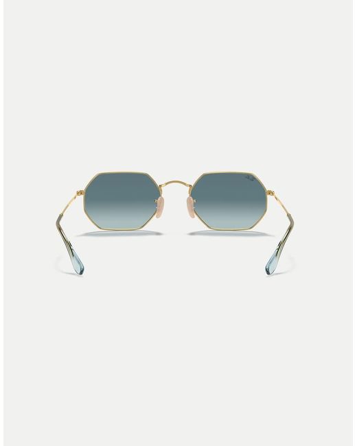 Ray-Ban Blue Octagonal Classic Irregular Sunglasses With Lens