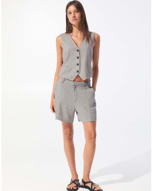 Pull&Bear Rustiek Gilet in het Gray