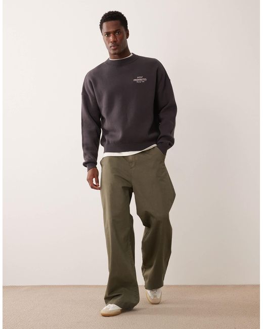 Vortex - pull ras Prohibited pour homme en coloris Brown