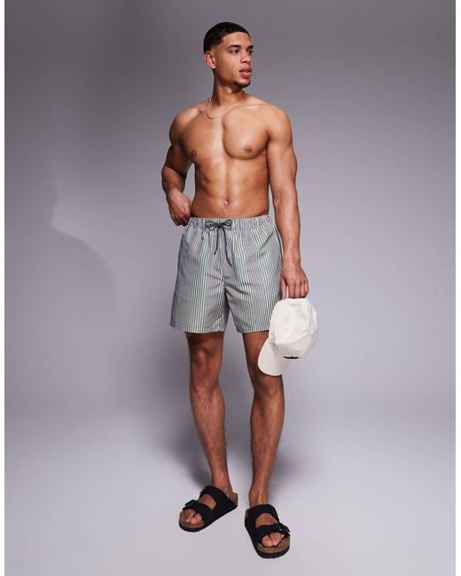 ASOS Gray Swim Shorts for men