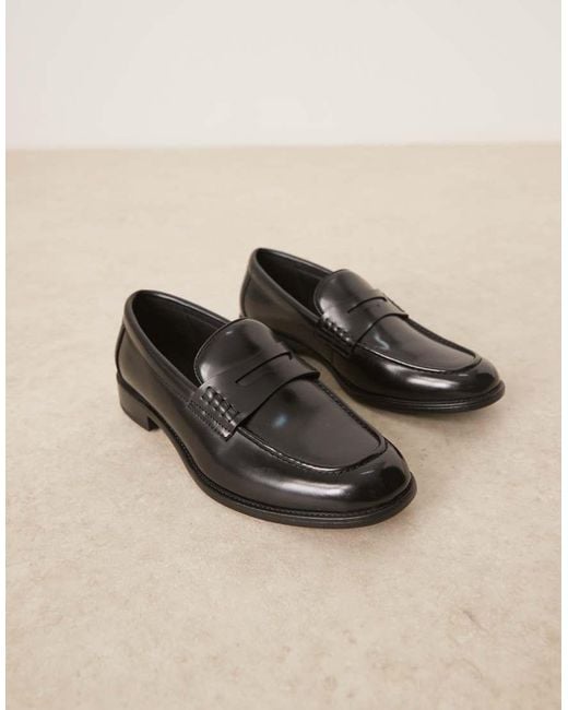 Mocassini Classici Neri di Mango in Black da Uomo