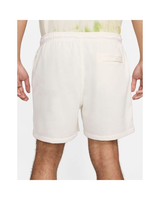 Nike White Club French Terry Shorts for men