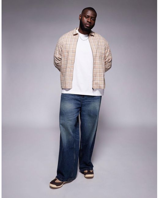 ASOS – kastige hemdjacke in Gray für Herren