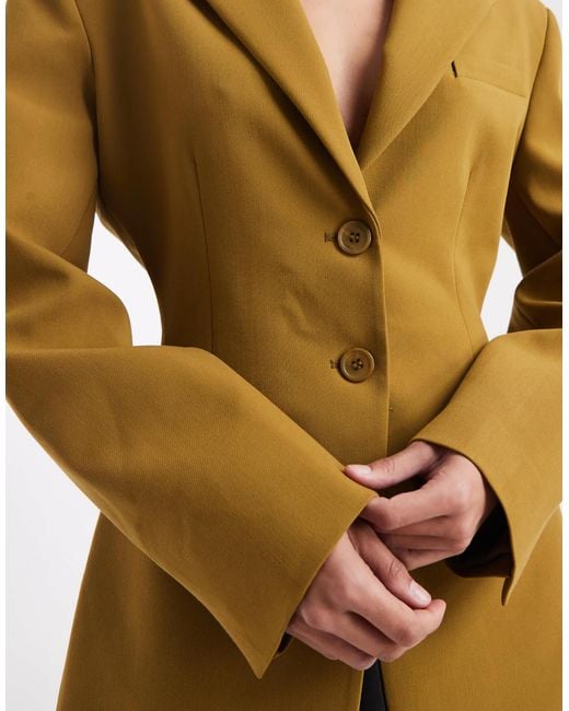 ASOS Metallic Cinch Blazer