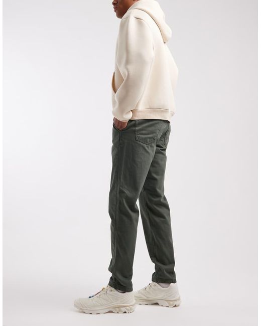 ASOS Gray Tapered Chinos for men