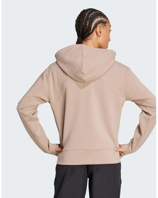 Adidas Originals Natural Designed 4 Training Full-Zip Hooded Sweatshirt
