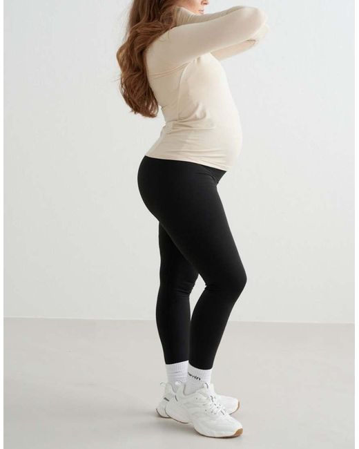 Aim'n Natural Café Au Lait Soft Basic Maternity Long Sleeve