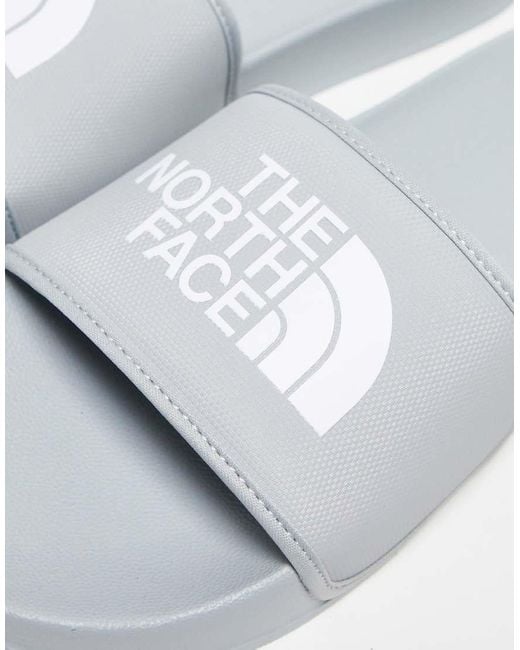 The North Face Gray Base Camp Iii Sliders for men