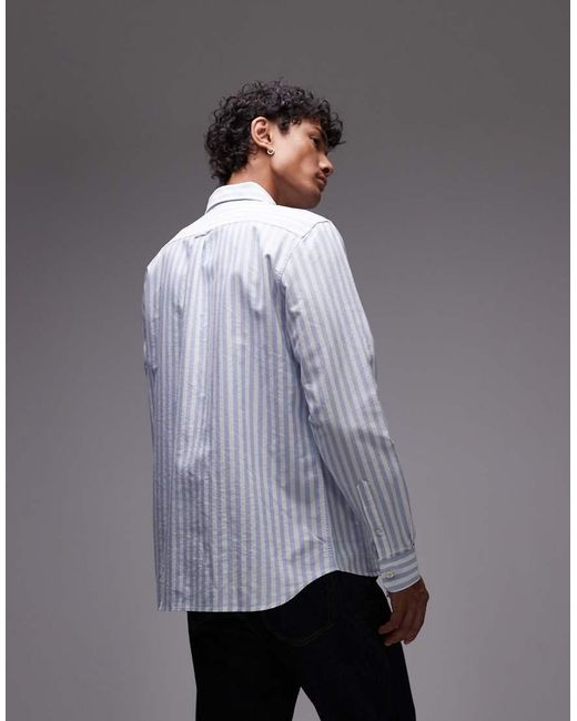 Lacoste Gray Stripe Shirt for men