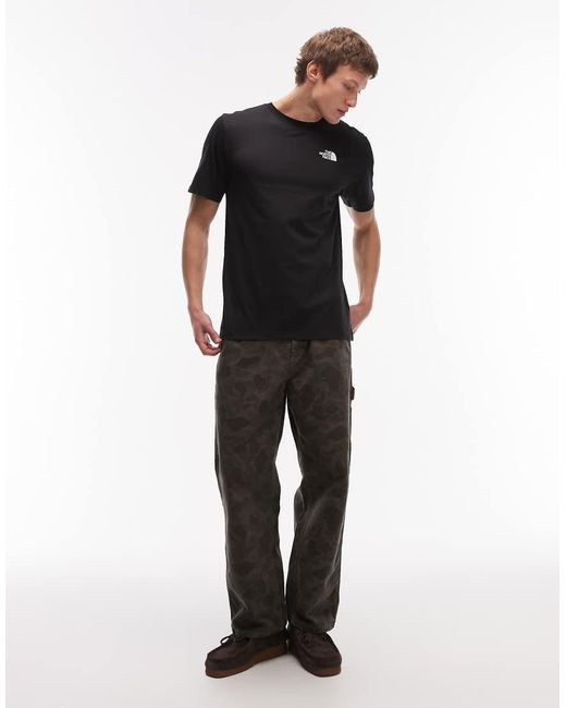 The North Face Black Monte Backprint T-shirt for men