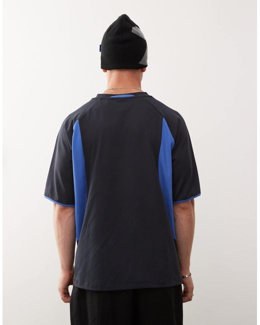 Collusion Blue Football Top for men
