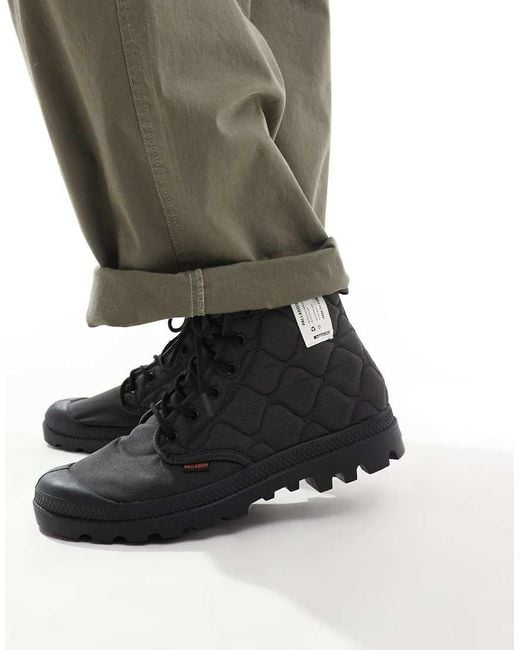 Palladium Pampa Re Quilted Boot in Black for Men Lyst UK