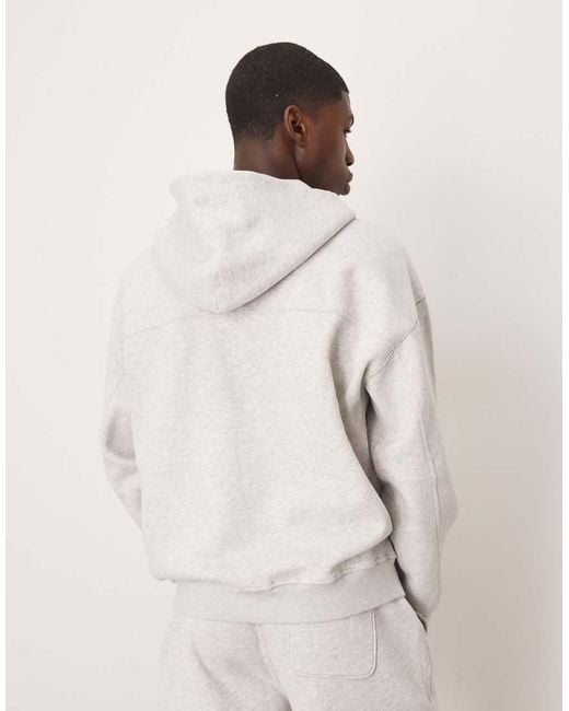 Abercrombie & Fitch Natural Zip Through Logo Hoodie for men