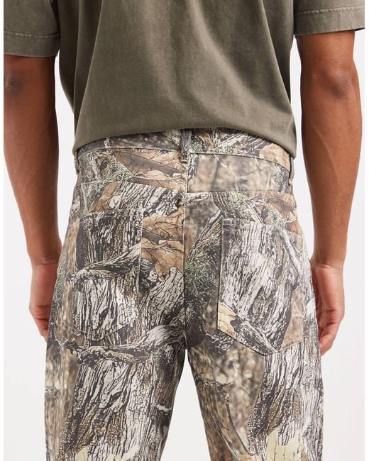 ASOS – weite hose mit military-muster in Multicolor für Herren