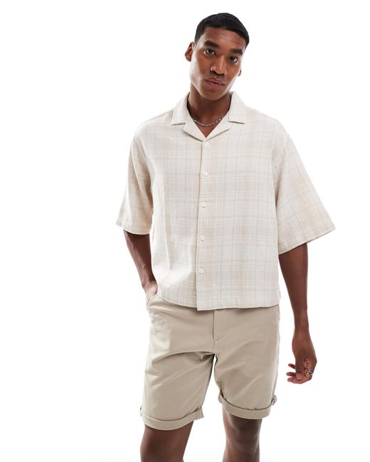 ASOS – kastiges oversize-hemd in Gray für Herren