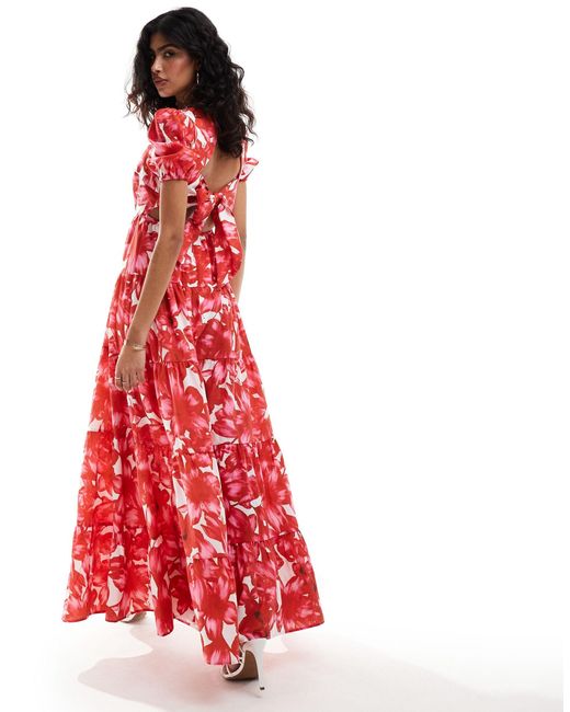 Style Cheat Red Midaxi Dress