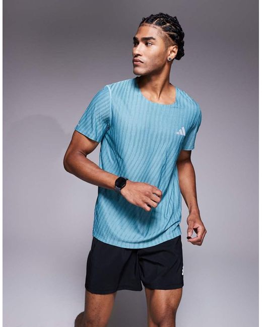 Adidas Originals Blue Adidas Running Adi365 T-shirt for men