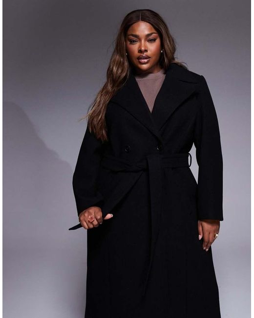 Forever New Blue Formal Wrap Coat