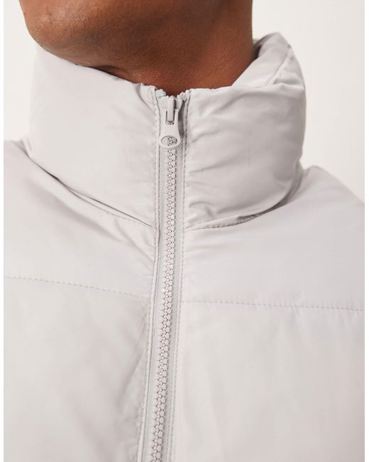 ASOS Natural Puffer Gilet for men