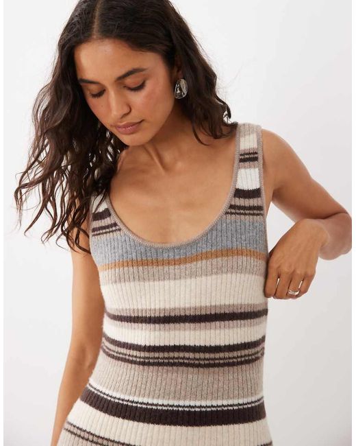 Abercrombie & Fitch White Knitted Dress