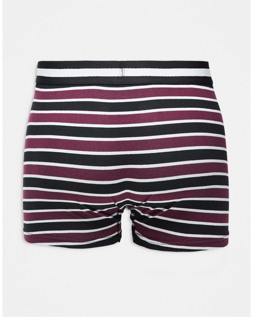 Farah Blue 3-pack Jacquard Waistband Logo Boxers for men