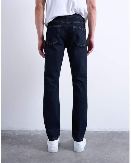 Topman Blue Stretch Slim Jean for men