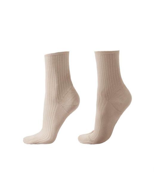 Calzedonia Natural Ribbed Short Socks