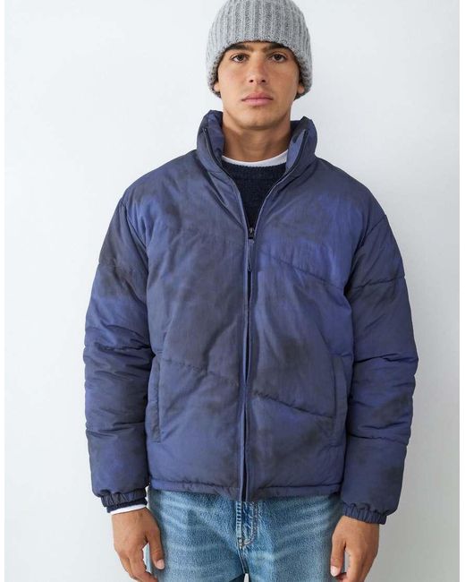 Balmohk Blue Puffer Jacket for men