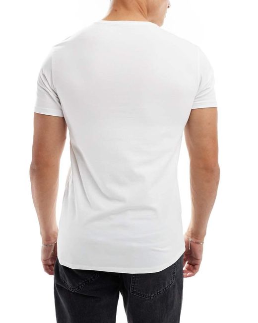 SELECTED Blue 3 Pack T-shirts for men
