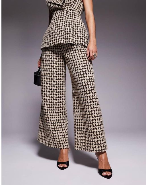 ASOS Gray Houndstooth Pants