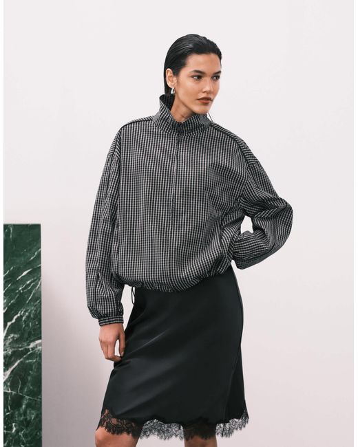 ASOS Black Oversized Track Jacket